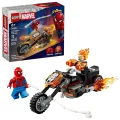 Spider-Man et sa moto contre Ghost Rider - 76335