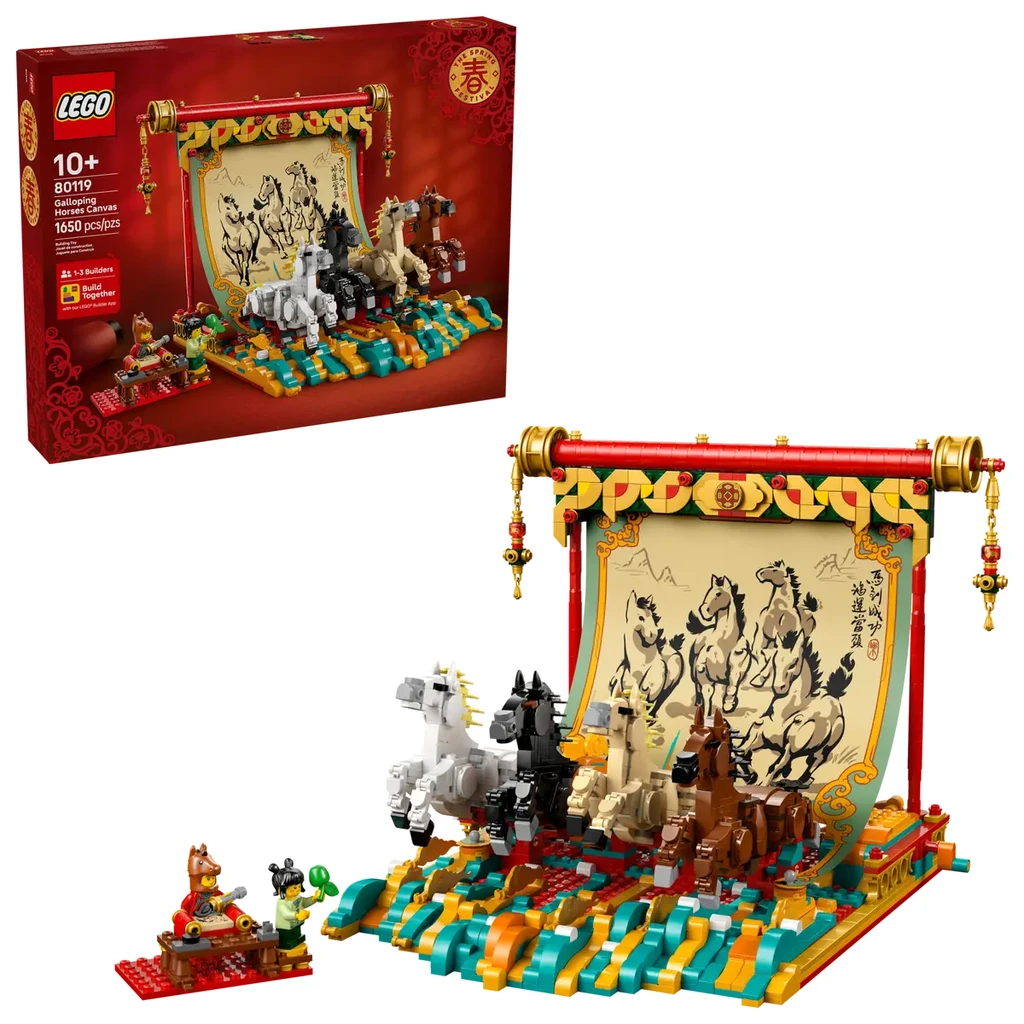 Tableau vivant - le galop des chevaux - 80119