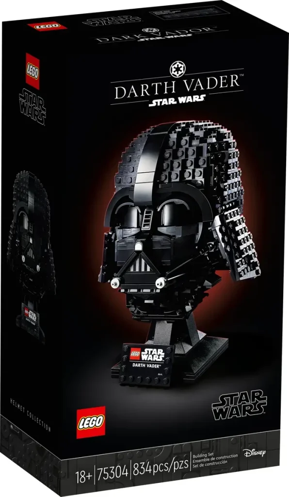 le casque de dark vador - 75304