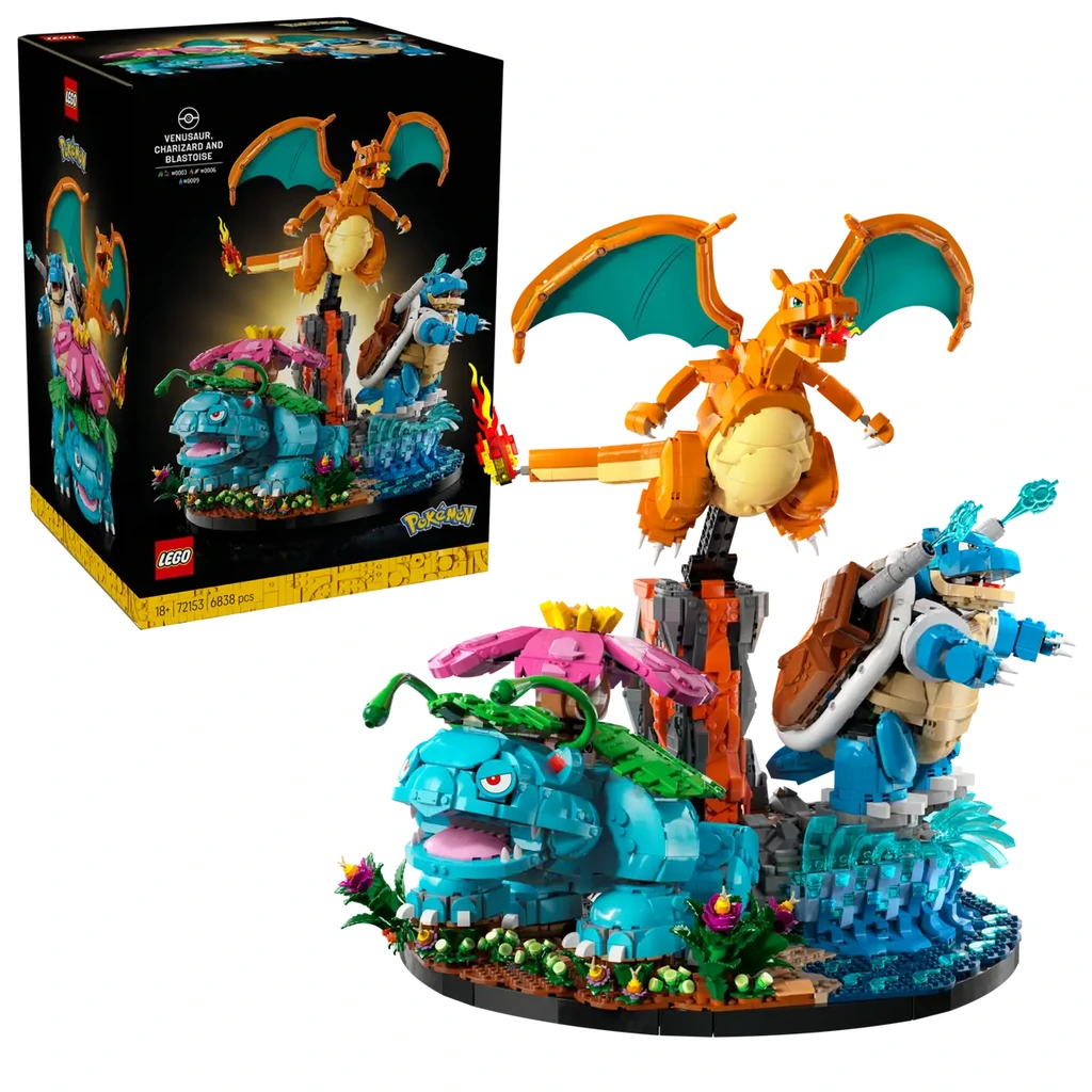 Florizarre, Dracaufeu et Tortank - 72153