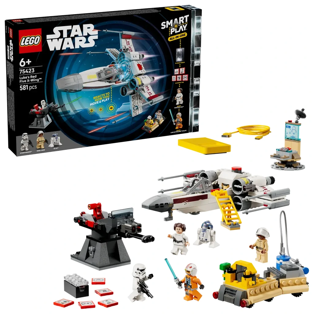 SMART Play - le X-Wing Red Five de Luke - 75423