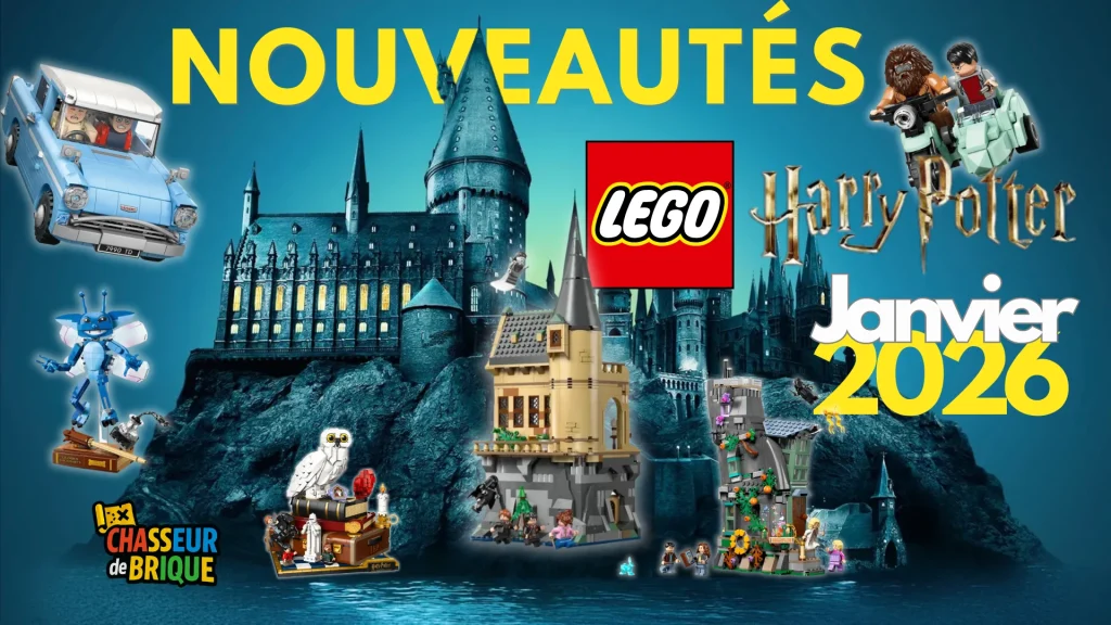 Nouveautés LEGO Harry Potter janvier 2026 avec les nouveaux sets inspirés de Poudlard et de l’univers magique