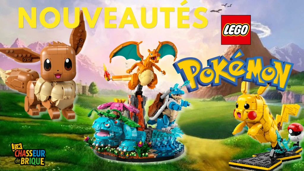 Nouveautés LEGO Pokémon : trio Kanto, Pikachu & Évoli, premiers sets Pokémon LEGO - Février 2026