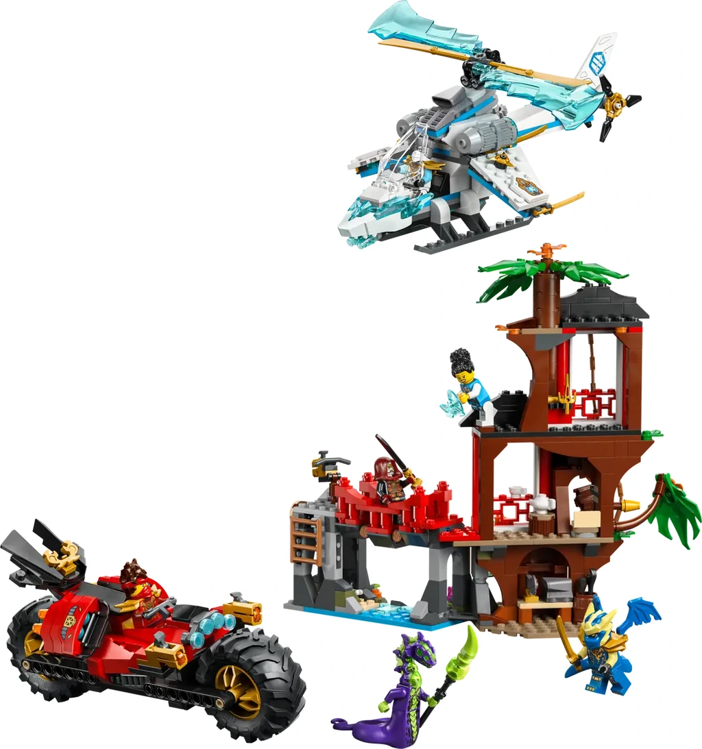 LEGO Ninjago La cabane et les véhicules des Ninjas - 71857