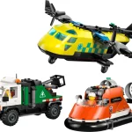 LEGO City Avion camion assistance et aeroglisseur modulable - 60505