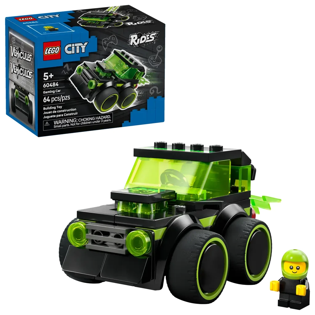 LEGO City Vehicules - La voiture de course de jeu video - 60484