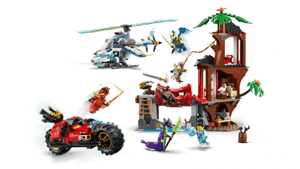LEGO Ninjago La cabane et les véhicules des Ninjas - 71857