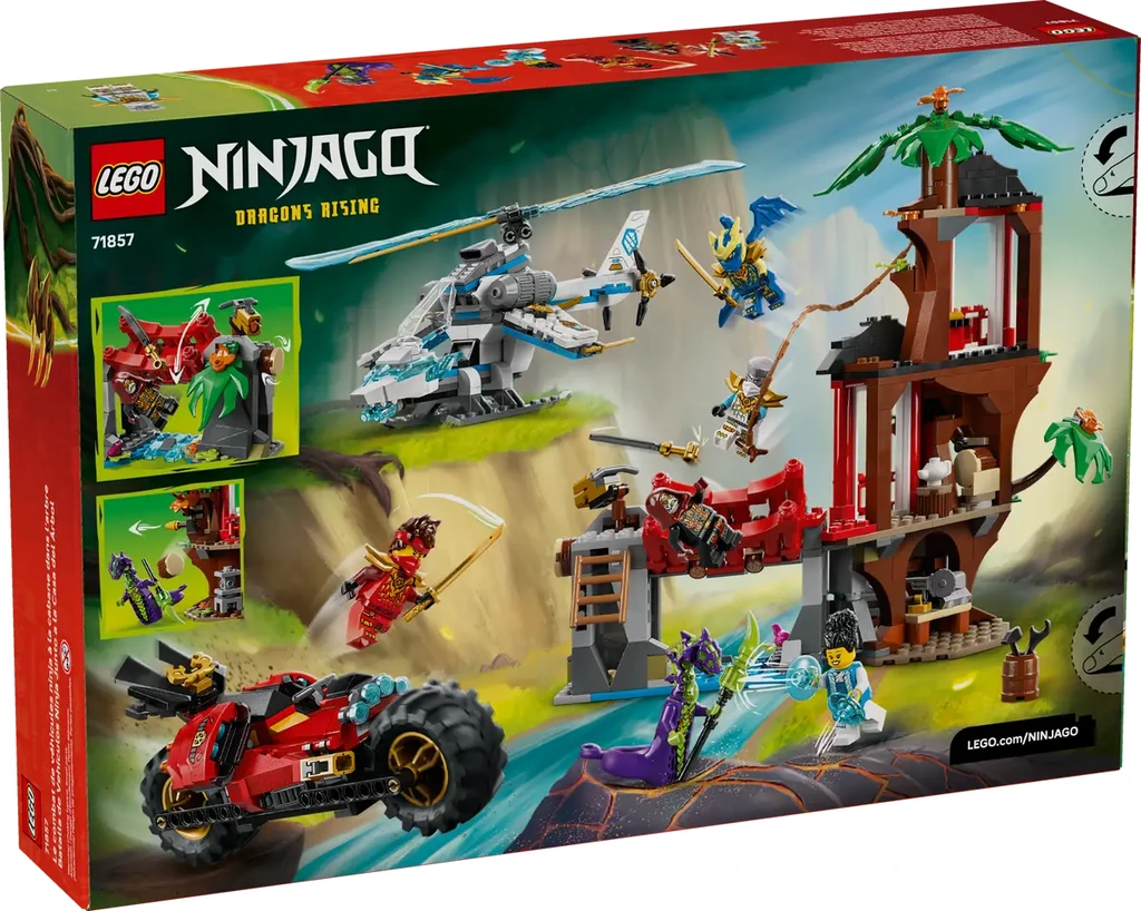 LEGO Ninjago La cabane et les véhicules des Ninjas - 71857