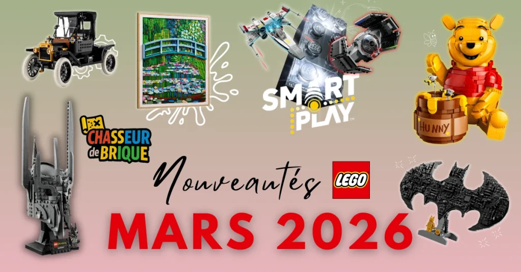 Nouveautés LEGO de mars 2026 – sélection des meilleurs sets et bons plans sur Chasseur de Brique
