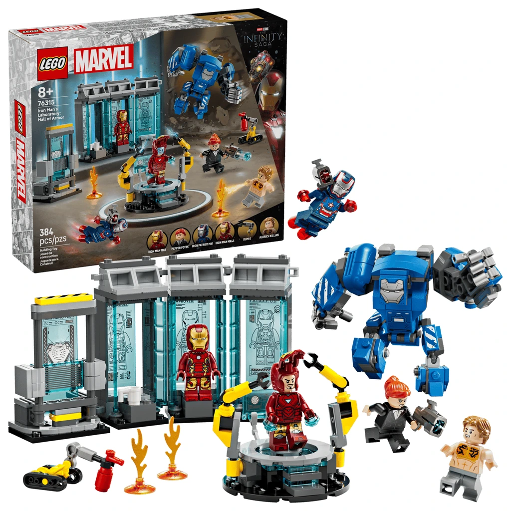 Le laboratoire d’Iron Man : la salle des armures 76315 LEGO Marvel