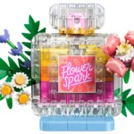 Flacon de parfum au décor floral - image 1