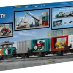 Le train de marchandises du port avec grue et camion - image 12