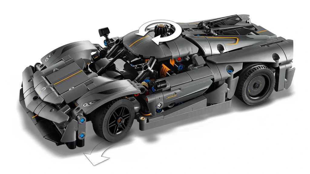 Hypercar Koenigsegg Jesko Absolut grise - image 6
